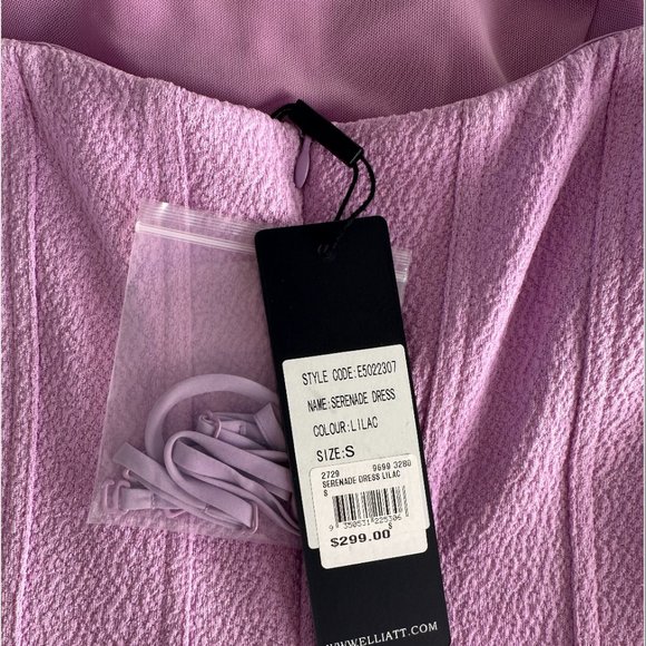 Lilac Midi Dress with Removable Straps - Picture 5 of 6